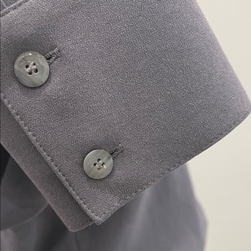 Worth Gray Button Down Shirt. Hidden Button Plack… - image 7